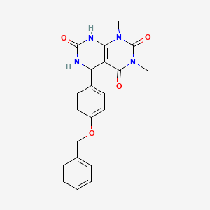 5-[4-(benzyloxy)phenyl]-7-hydroxy-1,3-dimethyl-5,6-dihydropyrimido[4,5-d]pyrimidine-2,4(1H,3H)-dione