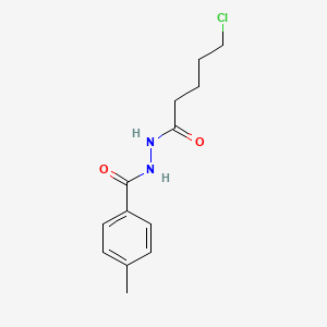 N'-(5-chloropentanoyl)-4-methylbenzohydrazide