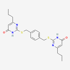 2,2'-[Benzene-1,4-diylbis(methanediylsulfanediyl)]bis(6-propylpyrimidin-4-ol)