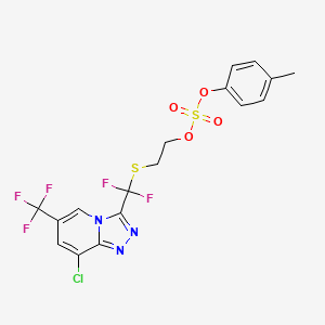 2-(((8-Chloro-6-(trifluoromethyl)-[1,2,4]triazolo[4,3-a]pyridin-3-yl)difluoromethyl)thio)ethyl p-tolyl sulfate