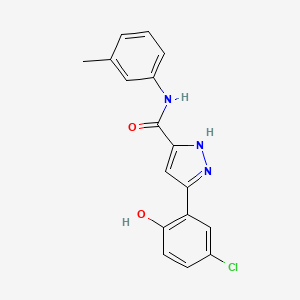 5-(5-chloro-2-hydroxyphenyl)-N-(3-methylphenyl)-1H-pyrazole-3-carboxamide