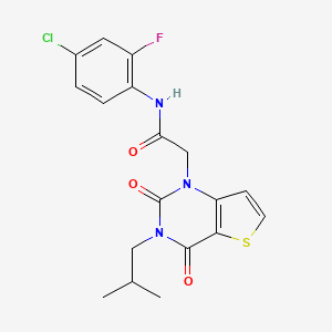 N-(4-chloro-2-fluorophenyl)-2-[3-(2-methylpropyl)-2,4-dioxo-3,4-dihydrothieno[3,2-d]pyrimidin-1(2H)-yl]acetamide