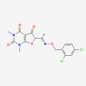 6-[(E)-(2,4-dichlorophenyl)methoxyiminomethyl]-1,3-dimethylfuro[2,3-d]pyrimidine-2,4,5-trione