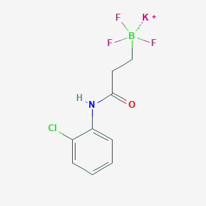 molecular formula C9H9BClF3KNO B1409508 Potassium (3-((2-chlorophenyl)amino)-3-oxopropyl)trifluoroborate CAS No. 1705578-18-2