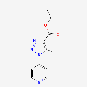 ethyl 5-methyl-1-(pyridin-4-yl)-1H-1,2,3-triazole-4-carboxylate