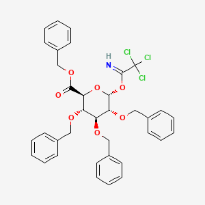 Benzyl (2S,3S,4S,5R,6R)-3,4,5-tris(benzyloxy)-6-(2,2,2-trichloro-1-iminoethoxy)tetrahydro-2H-pyran-2-carboxylate