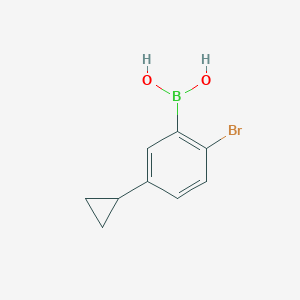 (2-Bromo-5-cyclopropylphenyl)boronic acid