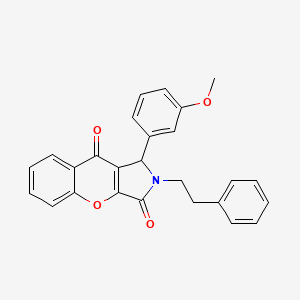 1-(3-Methoxyphenyl)-2-(2-phenylethyl)-1,2-dihydrochromeno[2,3-c]pyrrole-3,9-dione