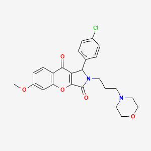 1-(4-Chlorophenyl)-6-methoxy-2-[3-(morpholin-4-yl)propyl]-1,2-dihydrochromeno[2,3-c]pyrrole-3,9-dione