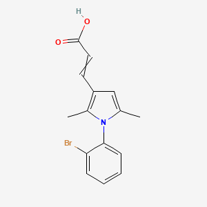 3-(1-(2-Bromophenyl)-2,5-dimethyl-1h-pyrrol-3-yl)acrylic acid