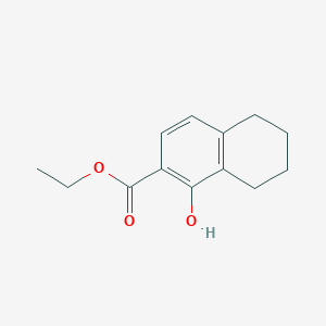 molecular formula C13H16O3 B1409519 Ethyl 1-hydroxy-5,6,7,8-tetrahydronaphthalene-2-carboxylate CAS No. 331282-05-4