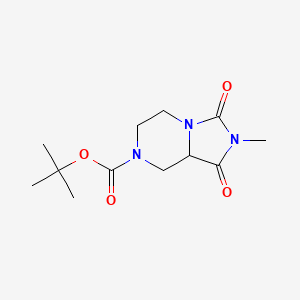 tert-butyl 2-methyl-1,3-dioxohexahydroimidazo[1,5-a]pyrazine-7(1H)-carboxylate