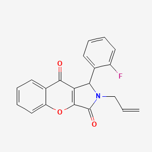 1-(2-Fluorophenyl)-2-(prop-2-en-1-yl)-1,2-dihydrochromeno[2,3-c]pyrrole-3,9-dione