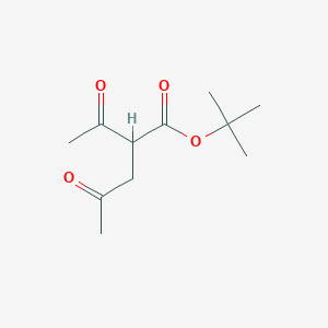 molecular formula C11H18O4 B1409522 叔丁基2-乙酰基-4-氧代戊酸酯 CAS No. 318511-70-5