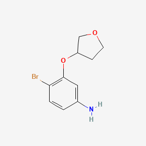 molecular formula C10H12BrNO2 B1409526 4-Bromo-3-(oxolan-3-yloxy)aniline CAS No. 1698250-79-1