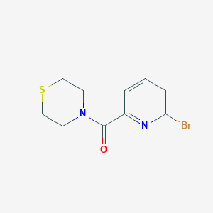 molecular formula C10H11BrN2OS B1409533 4-(6-溴吡啶-2-甲酰基)硫吗啉 CAS No. 1691610-78-2