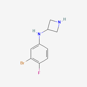 molecular formula C9H10BrFN2 B1409541 N-(3-溴-4-氟苯基)氮杂环丁烷-3-胺 CAS No. 1564542-86-4