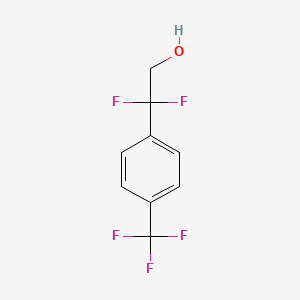 molecular formula C9H7F5O B1409545 2,2-二氟-2-(4-(三氟甲基)苯基)乙醇 CAS No. 1781189-72-7