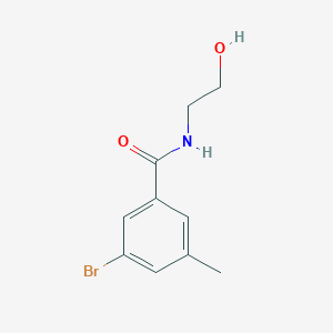 molecular formula C10H12BrNO2 B1409547 3-溴-N-(2-羟乙基)-5-甲基苯甲酰胺 CAS No. 1565975-82-7