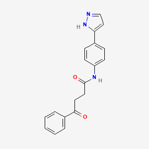 N-(4-(1H-pyrazol-3-yl)phenyl)-4-oxo-4-phenylbutanamide