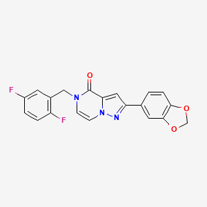 2-(1,3-benzodioxol-5-yl)-5-(2,5-difluorobenzyl)pyrazolo[1,5-a]pyrazin-4(5H)-one