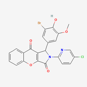 1-(3-Bromo-4-hydroxy-5-methoxyphenyl)-2-(5-chloropyridin-2-yl)-1,2-dihydrochromeno[2,3-c]pyrrole-3,9-dione