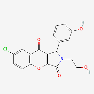 7-Chloro-2-(2-hydroxyethyl)-1-(3-hydroxyphenyl)-1,2-dihydrochromeno[2,3-c]pyrrole-3,9-dione