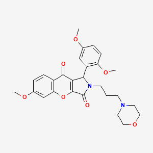 1-(2,5-Dimethoxyphenyl)-6-methoxy-2-[3-(morpholin-4-yl)propyl]-1,2-dihydrochromeno[2,3-c]pyrrole-3,9-dione