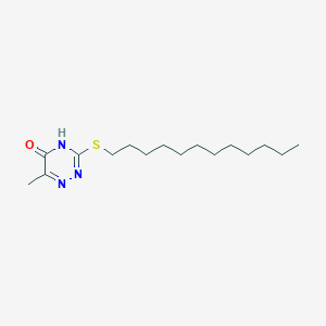 3-(Dodecylsulfanyl)-6-methyl-1,2,4-triazin-5-ol