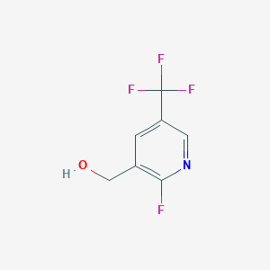 molecular formula C7H5F4NO B1409560 2-Fluoro-5-(trifluoromethyl)pyridine-3-methanol CAS No. 1227600-33-0