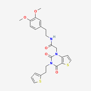 N-[2-(3,4-dimethoxyphenyl)ethyl]-2-{2,4-dioxo-3-[2-(thiophen-2-yl)ethyl]-3,4-dihydrothieno[3,2-d]pyrimidin-1(2H)-yl}acetamide