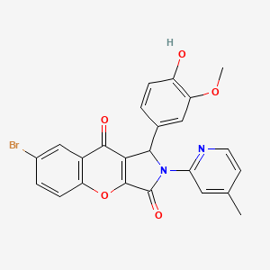 7-Bromo-1-(4-hydroxy-3-methoxyphenyl)-2-(4-methylpyridin-2-yl)-1,2-dihydrochromeno[2,3-c]pyrrole-3,9-dione