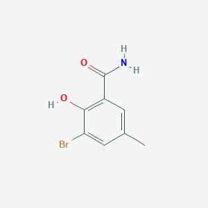 3-Bromo-2-hydroxy-5-methylbenzamide