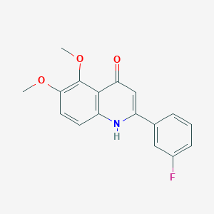 2-(3-Fluorophenyl)-5,6-dimethoxyquinolin-4(1H)-one