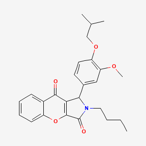 2-Butyl-1-[3-methoxy-4-(2-methylpropoxy)phenyl]-1,2-dihydrochromeno[2,3-c]pyrrole-3,9-dione