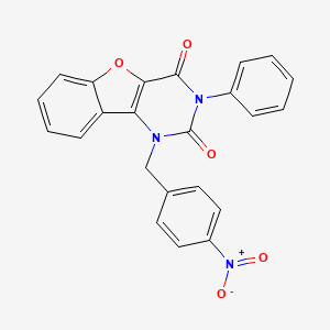 1-(4-nitrobenzyl)-3-phenylbenzofuro[3,2-d]pyrimidine-2,4(1H,3H)-dione