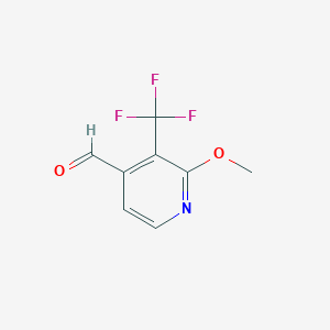 molecular formula C8H6F3NO2 B1409573 2-Methoxy-3-(trifluoromethyl)isonicotinaldehyde CAS No. 1227572-67-9