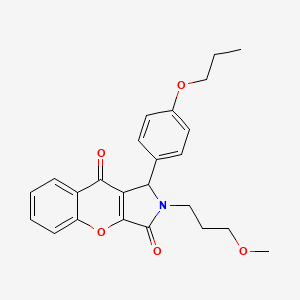 2-(3-Methoxypropyl)-1-(4-propoxyphenyl)-1,2-dihydrochromeno[2,3-c]pyrrole-3,9-dione