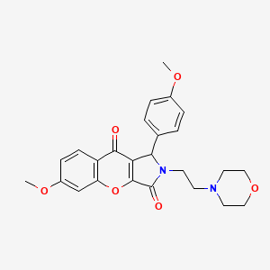 6-Methoxy-1-(4-methoxyphenyl)-2-[2-(morpholin-4-yl)ethyl]-1,2-dihydrochromeno[2,3-c]pyrrole-3,9-dione