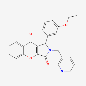 1-(3-Ethoxyphenyl)-2-(pyridin-3-ylmethyl)-1,2-dihydrochromeno[2,3-c]pyrrole-3,9-dione