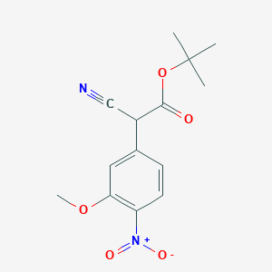 Tert-butyl 2-cyano-2-(3-methoxy-4-nitrophenyl)acetate