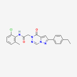 N-(2-chloro-6-methylphenyl)-2-(2-(4-ethylphenyl)-4-oxopyrazolo[1,5-d][1,2,4]triazin-5(4H)-yl)acetamide