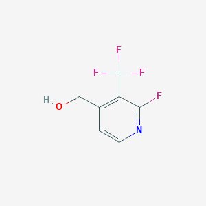 molecular formula C7H5F4NO B1409581 2-Fluoro-3-(trifluoromethyl)pyridine-4-methanol CAS No. 1227600-45-4