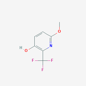 molecular formula C7H6F3NO2 B1409584 3-Hydroxy-6-methoxy-2-(trifluoromethyl)pyridine CAS No. 1227575-48-5