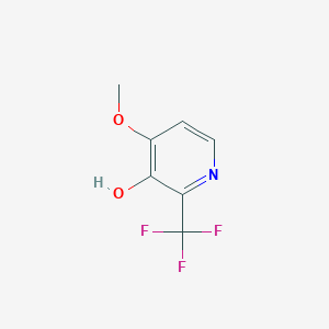 molecular formula C7H6F3NO2 B1409585 4-Methoxy-2-(trifluoromethyl)pyridin-3-ol CAS No. 1227574-87-9