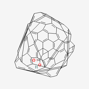 3 inverted exclamation markaH-Cyclopropa[8,25][5,6]fullerene-C70-D5h(6)-3 inverted exclamation marka-carboxylic acid