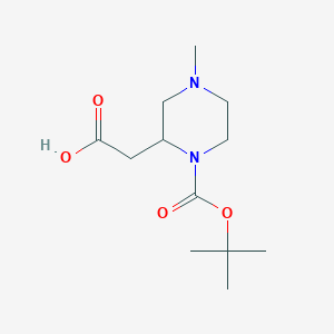 {1-[(Tert-butoxy)carbonyl]-4-methylpiperazin-2-yl}acetic acid