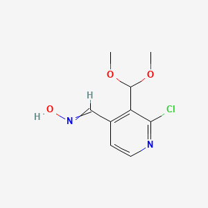 N-[[2-chloro-3-(dimethoxymethyl)pyridin-4-yl]methylidene]hydroxylamine