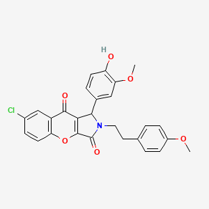 7-Chloro-1-(4-hydroxy-3-methoxyphenyl)-2-[2-(4-methoxyphenyl)ethyl]-1,2-dihydrochromeno[2,3-c]pyrrole-3,9-dione