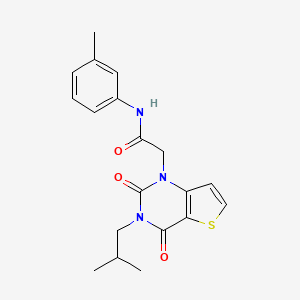 molecular formula C19H21N3O3S B14095885 N-(3-methylphenyl)-2-[3-(2-methylpropyl)-2,4-dioxo-3,4-dihydrothieno[3,2-d]pyrimidin-1(2H)-yl]acetamide 